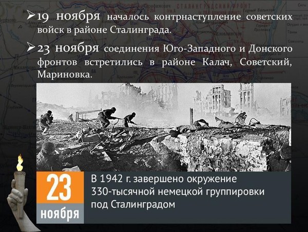 тематическая встреча «Окружение 330-тысячной немецкой группировки под Сталинградом.»