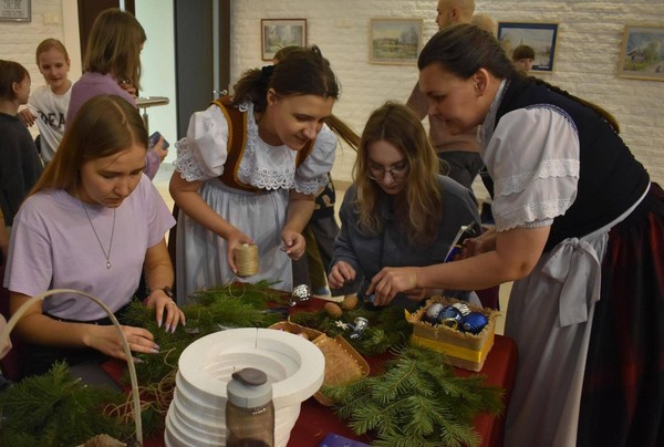 Мастер-класс «Рождественский венок»