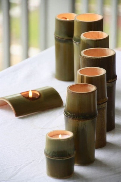Мастер-класс по изготовлению свечи в бамбуке