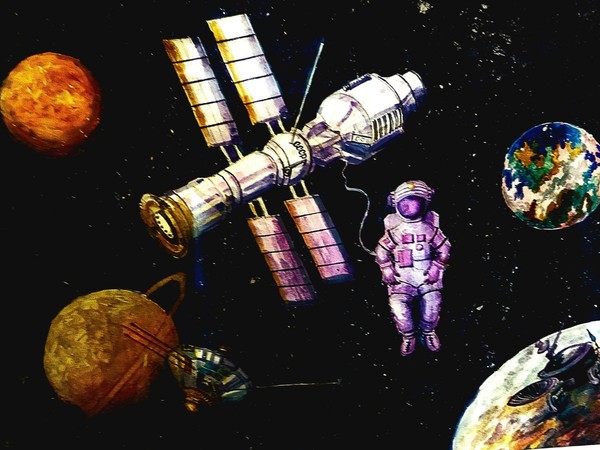 Выставка художественных работ «День космонавтики»