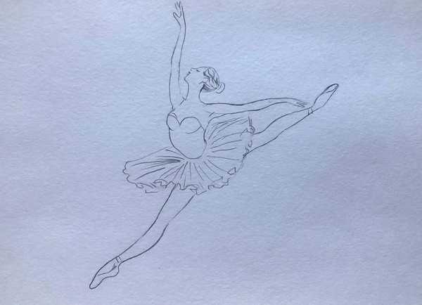 Мастер-класс по рисованию простым карандашом «Балерина»