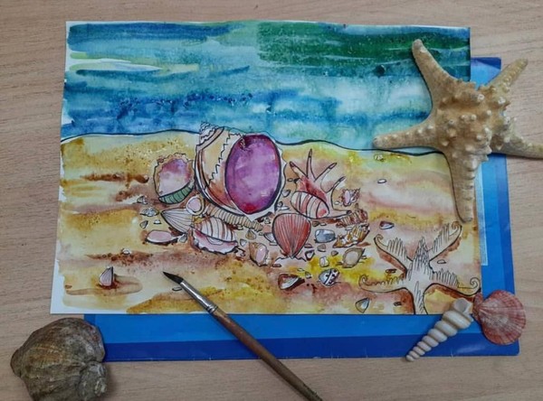 Мастер-класс по изобразительному искусству «Подводный мир»