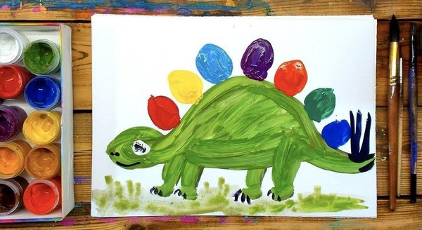 Мастер-класс «Веселый динозавр»