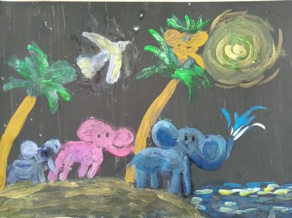Выставка по изобразительному искусству «Рисуем слонов»