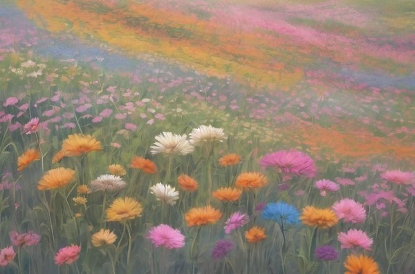 Мастер-класс «Пишем цветочное поле пастелью»