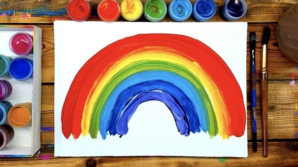 Мастер-класс по рисованию красками гуаши «Радужная арка»