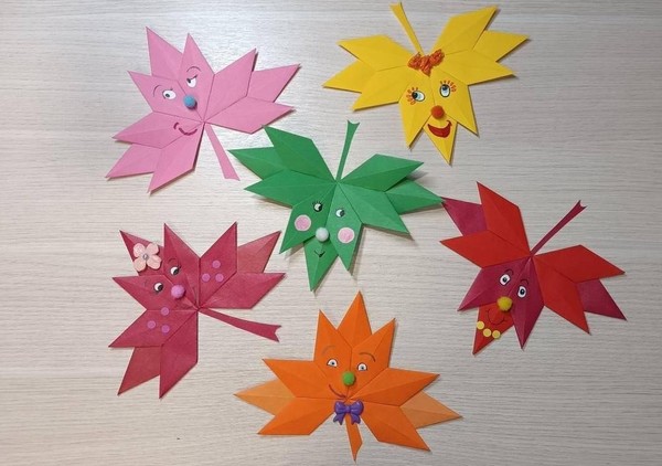 Мастер-класс по оригами «Кленовые листочки»