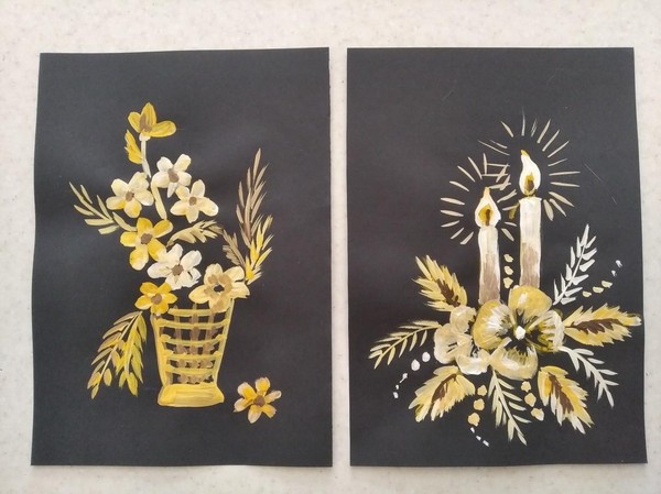 Творческое занятие по изобразительному искусству на тему «Цветы и свечи»