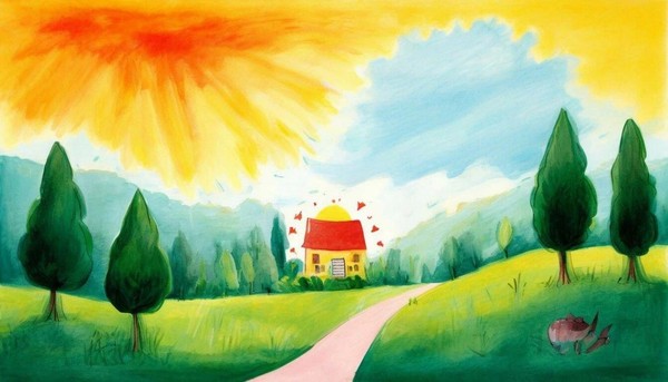 Выставка работ коллектива изобразительного искусства «Цветные дни» ко Дню защиты детей «Навстречу солнцу»