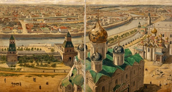 Панорама Москвы художника Акари Барона из собрания Музея Москвы. Лекция
