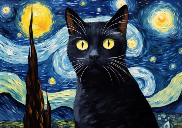 Мастер-класс «Декоративная композиция в стиле импрессионизма «О котах и кошках»