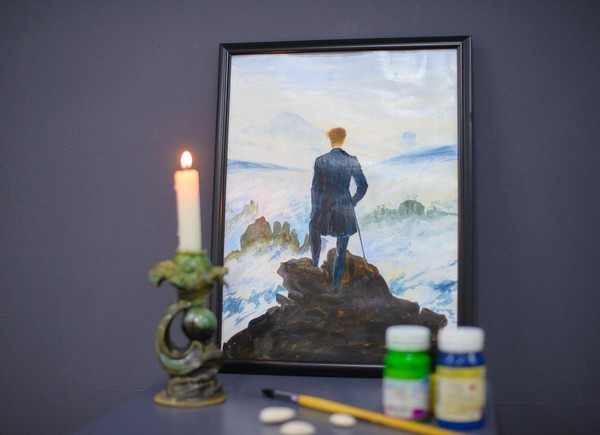 Мастер-класс «Шедевры живописи. Странник над морем тумана»