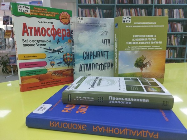 Книжная выставка «Сохрани небо защити озоновый слой»