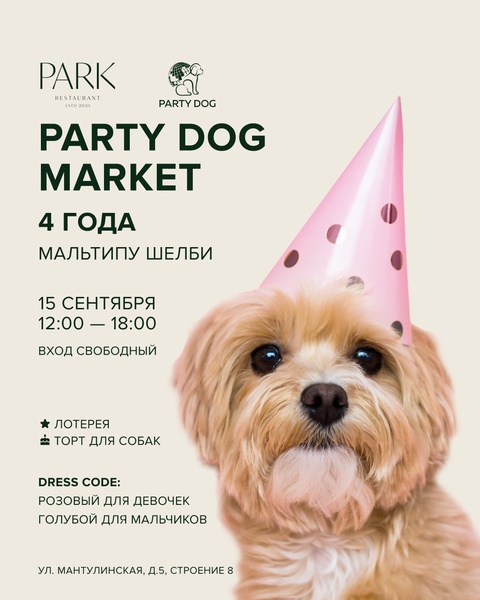 Dog-friendly маркет на веранде ресторана «Парк»