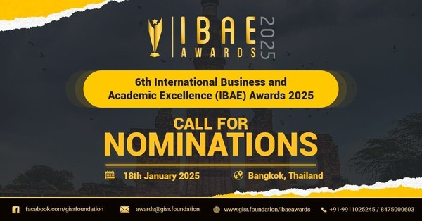 6th International Business & Academic Excellence Awards (IBAE-2025) 6th International Business & Academic Excellence Awards (IBAE-2025)