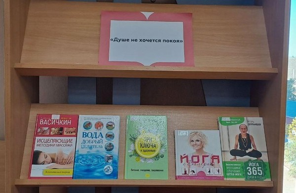 Выставка-просмотр книг «Душе не хочется покоя» (К дню пожилого человека)