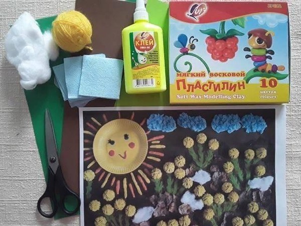 Мастер-класс «Картина из пластилина»