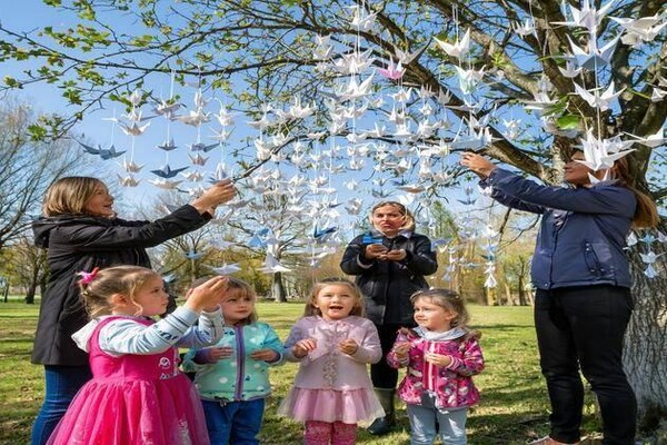 Акция «День белых журавлей». Приурочено ко Дню белых журавлей памяти военнослужащих