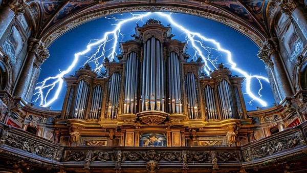 Рок-хиты на органе при свечах