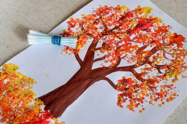 Мастер-класс «Разноцветная осень»