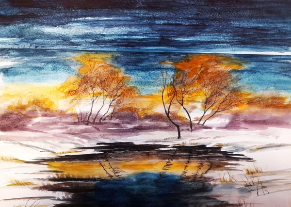 Открытие выставки «Акварельная осень»