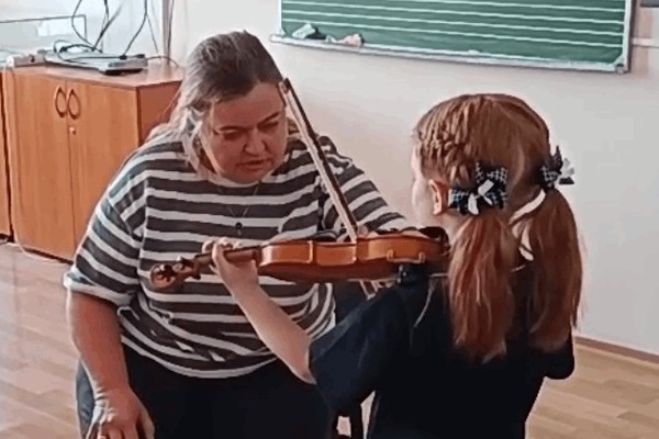 Жюри и участники конкурса открытых уроков (2 этап, оркестровые инструменты)