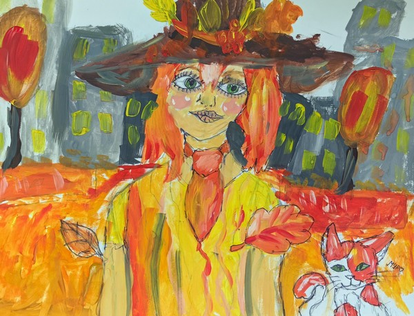 Виртуальная выставка «Девушка-осень»