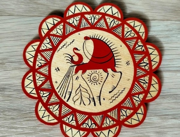 Мастер-класс по Мезенской росписи