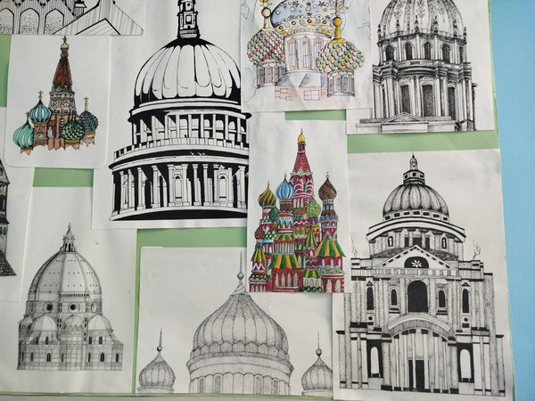 Храмовая архитектура в графике