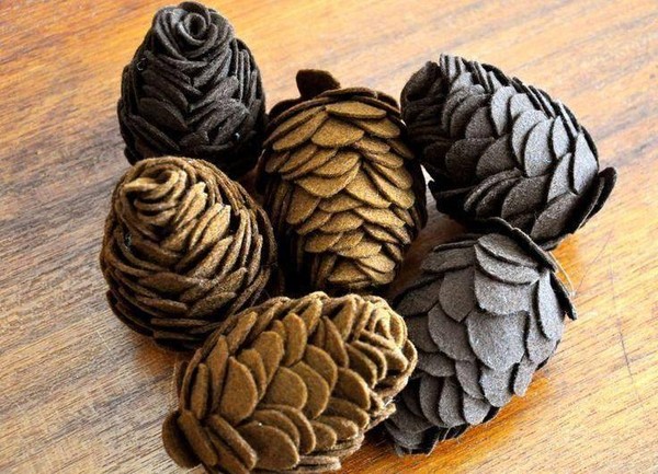 Мастер-класс «Еловые шишки»