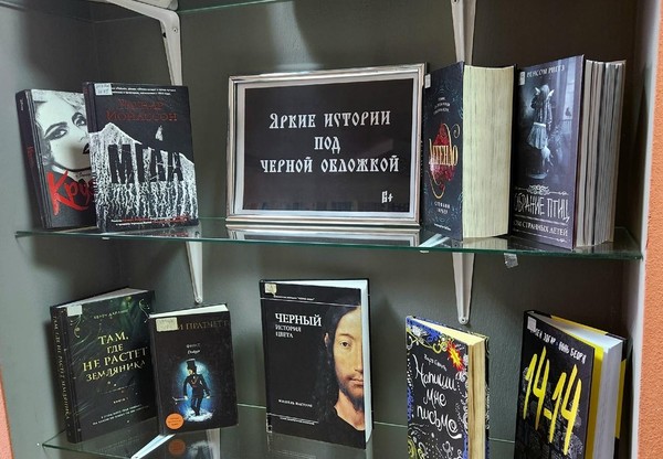 Книжная экспозиция «Яркие истории под черной обложкой»
