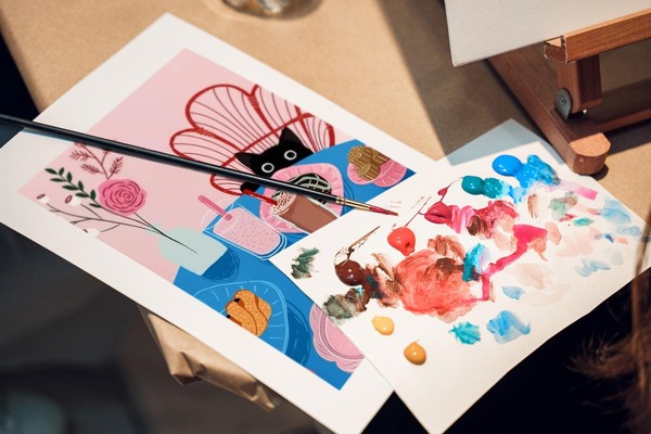 Интерактивное занятие «Живопись акрилом. В кафе»