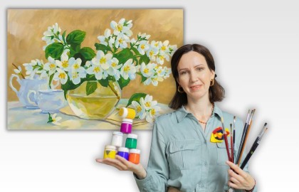 Мастер-класс по гуаши Марины Савчук