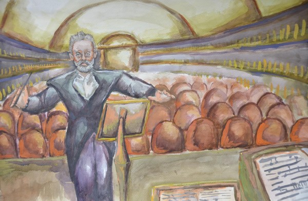 Виртуальная выставка «Слушая Чайковского: рисунки под музыку»