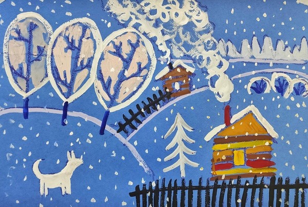 Мастер-класс «Зимним вечером»