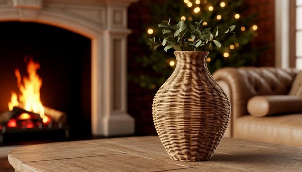 Арт-час «Бумажная лоза» Декорирование вазы лозой