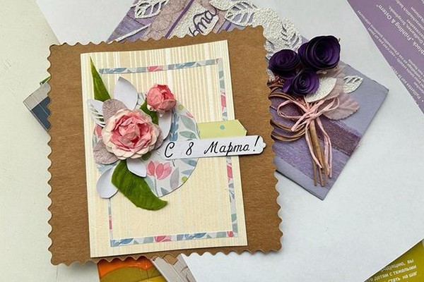Мастер-класс по скрапбукингу «Открытка»