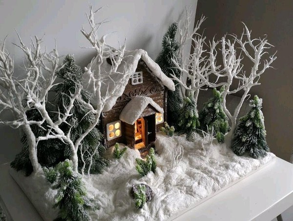 Мастер-класс по изготовлению композиции «Первый снег»