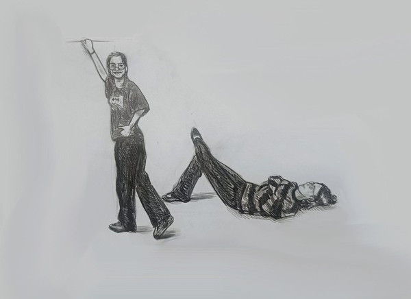 Мини выставка «Зарисовки человека»