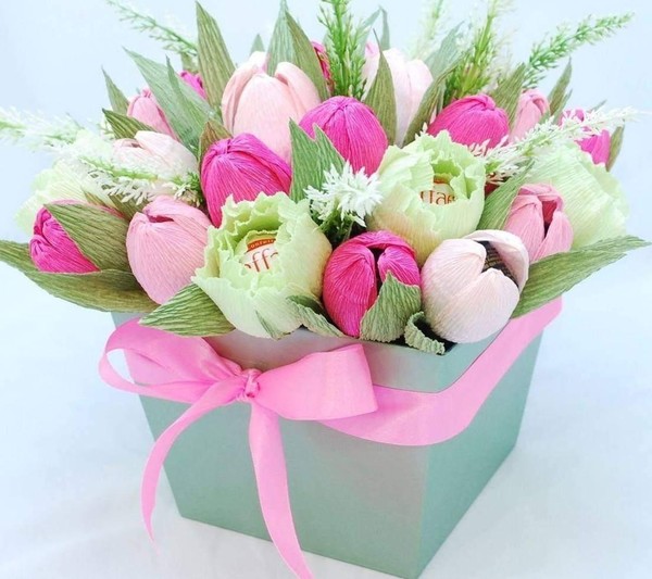 Мастер-класс «Тюльпан из гофрированной бумаги»