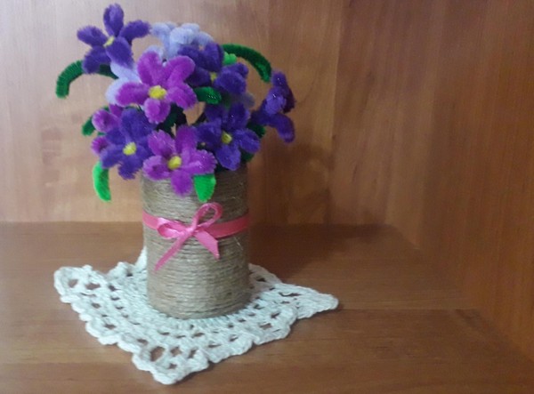 Мастер-класс «Яркий букет в вазе»