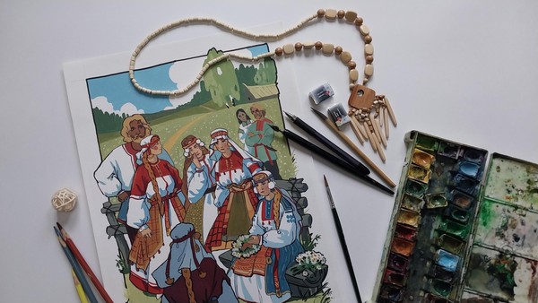 Выставка иллюстрации «Валькирия: графика к роману Марии Семёновой»