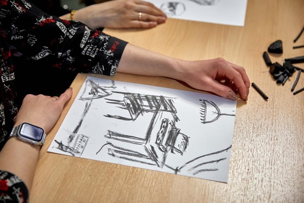 Мастер-класс по рисунку углем