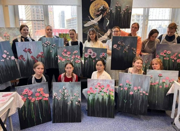 Мастер-класс «Интерьерная живопись. Цветы»