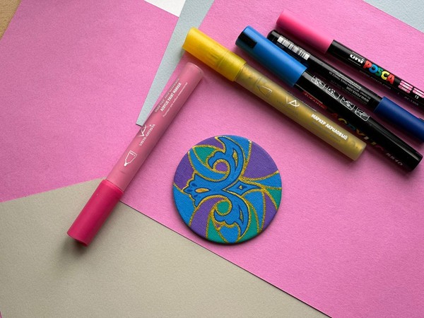 Мастер-класс «Роспись магнита с зооморфным мотивом из татарского орнамента»