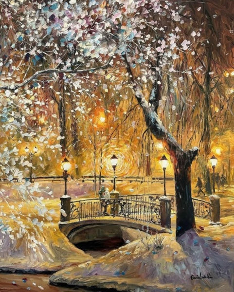 Мастер-класс "Зимний пейзаж", масло или свободная тема