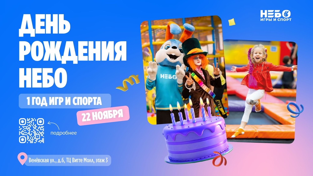 День рождения спортивно-игрового центра "Небо" в Бутово!