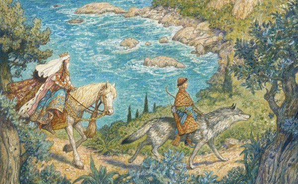 Антон Ломаев. Иван-царевич и серый волк