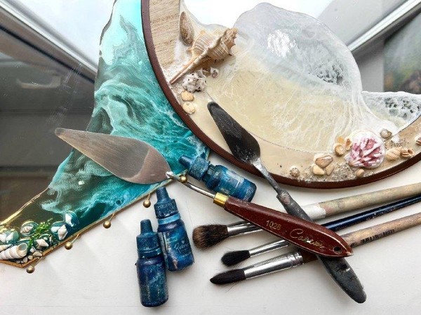 Мастер-класс по живописи смолой «Морское зазеркалье»