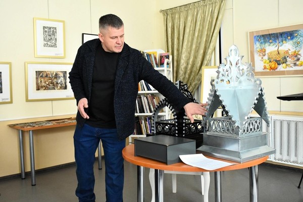 Встреча с мастером по изготовлению жестяного кружева А. Зубаревым